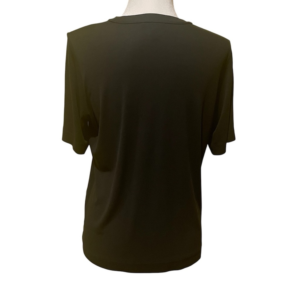 Eileen Fisher Black Silk Top Medium - Picture 4 of 6